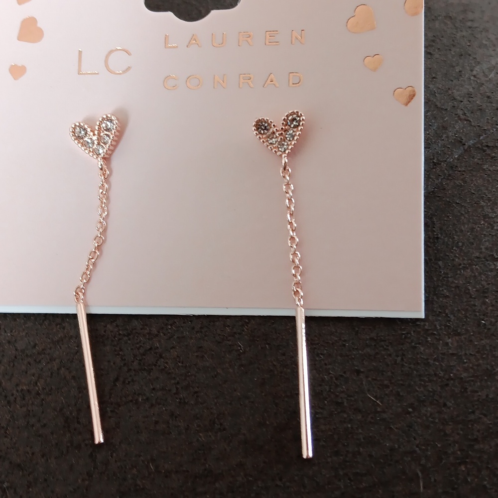 Heart with posts earrings